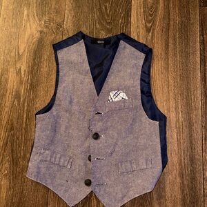Nautica Kids Blue Button Down Vest